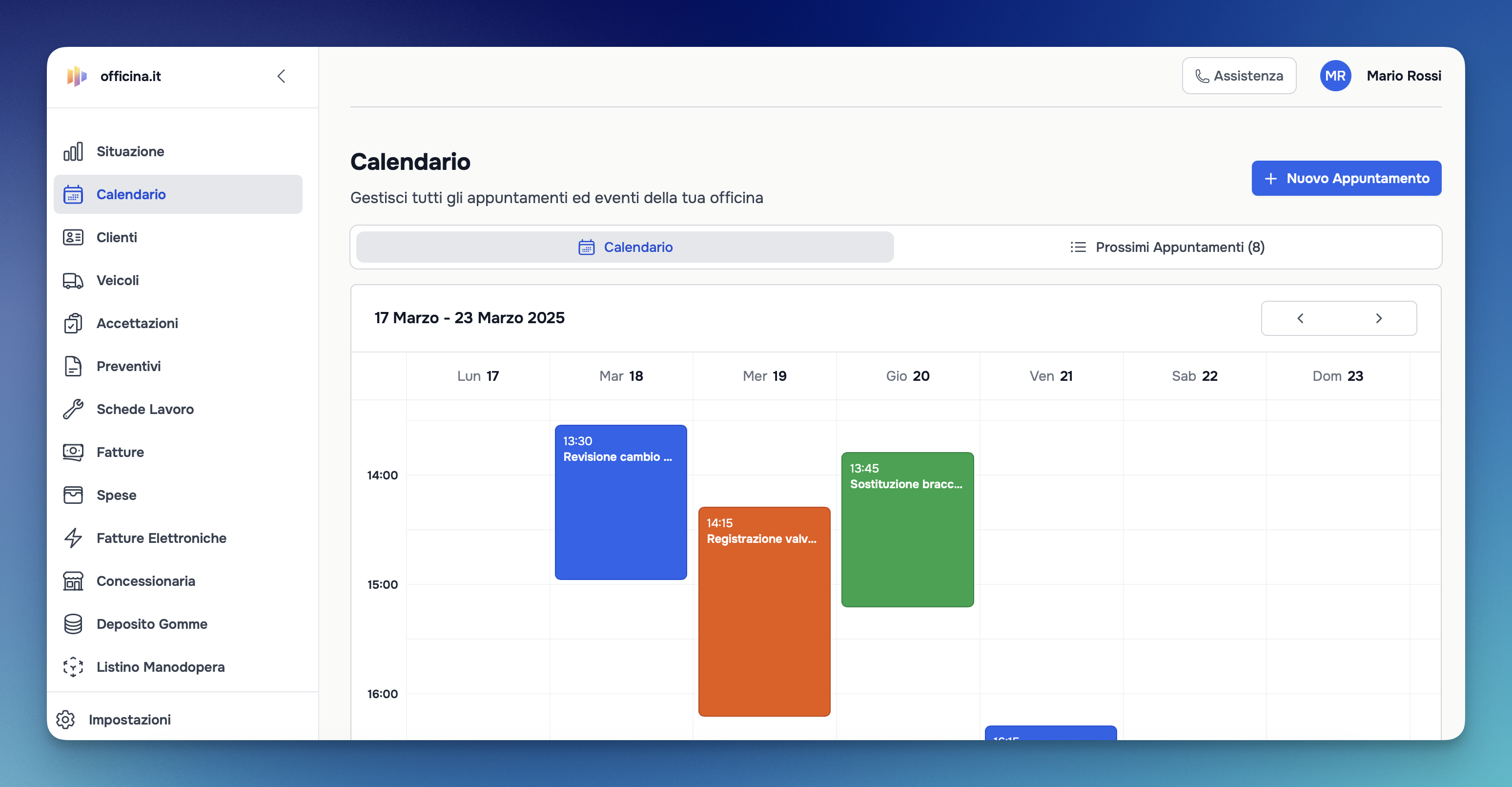 officina.it - Calendario appuntamenti